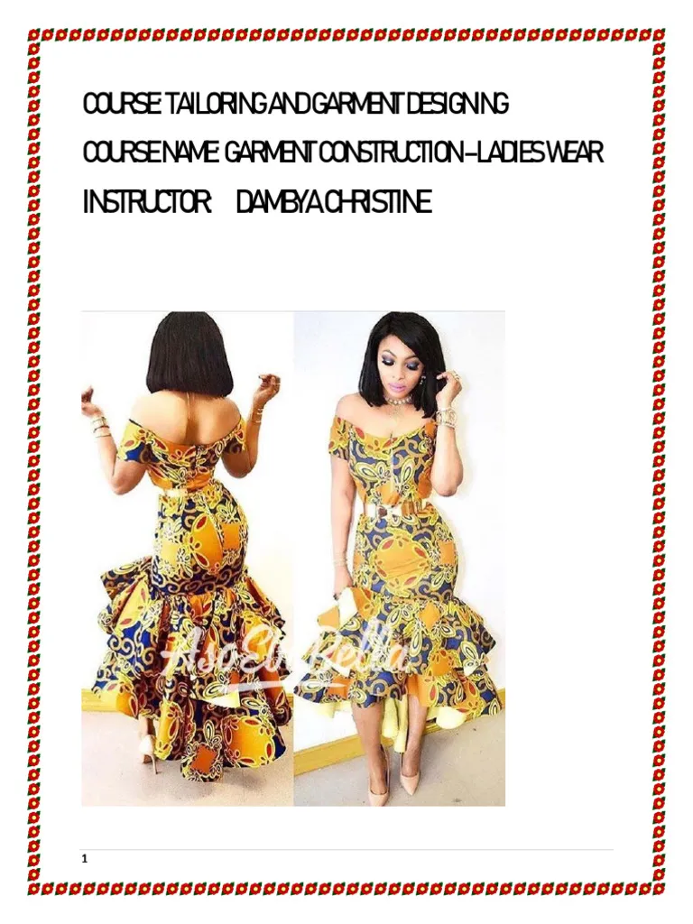 GARMENT MAKING WOMEN WEAR'S THEORY