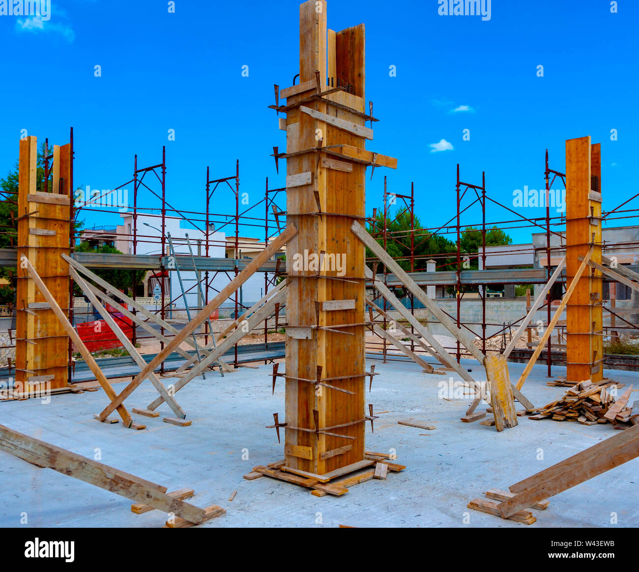 Formwork for construction work